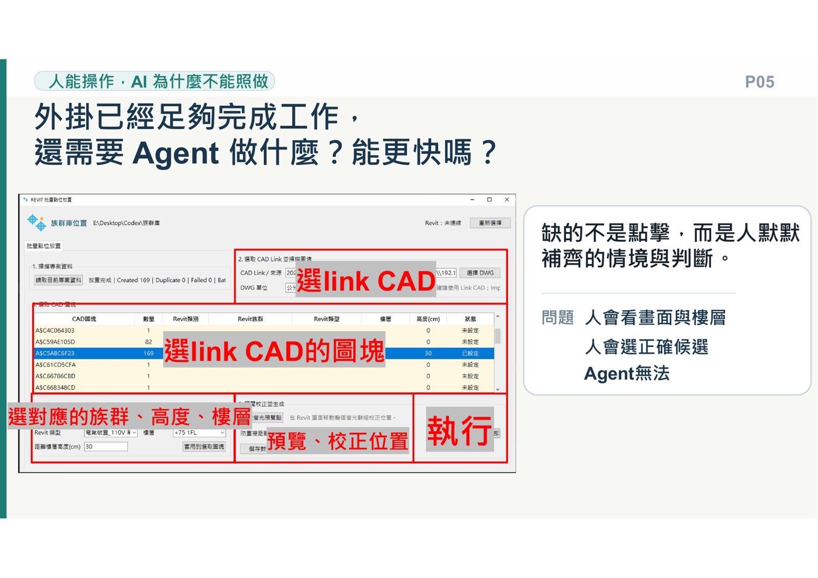 解析 Revit 點位放置外掛與 Agent 判斷差異